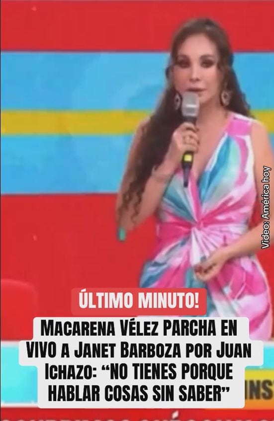 La tensión surgió cuando Janet cuestionó la pensión de Juan Ichazo y su intención de tener otro hijo, lo que provocó la inmediata reacción de Macarena. (América TV / América Hoy)