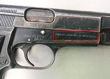 Pistola Fuerzas Armadas de Venezuela