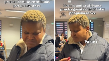 La joven aceptó el reto