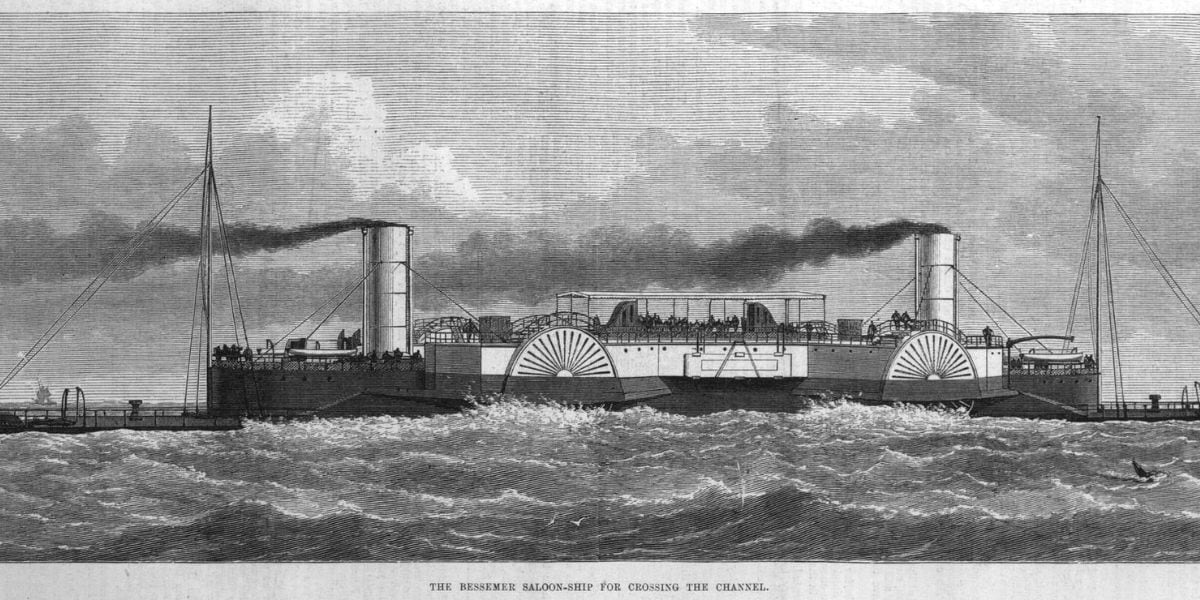 El SS Bessemer, conocido como el barco anti-mareo, fue un innovador proyecto del siglo XIX que prometía revolucionar los viajes marítimos (foto: Wikipedia)