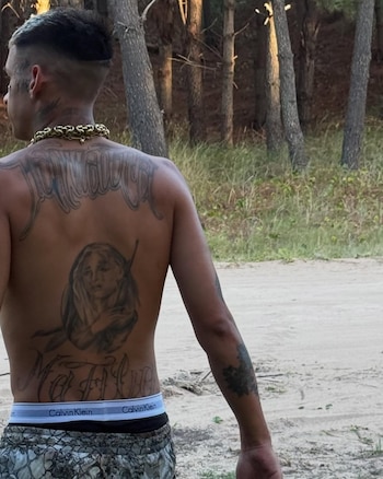 L-Gante retratado por Wanda Nara