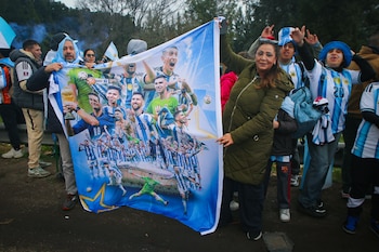 Recibimiento Selección Argentina - Ezeiza - Predio AFA.