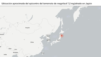 Un terremoto de magnitud 7,2 sacude el norte de Japón, que descarta emitir una alerta de tsunami