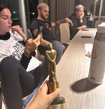 Wanda Nara con su Martín