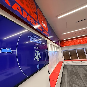 Un vestuario moderno en el