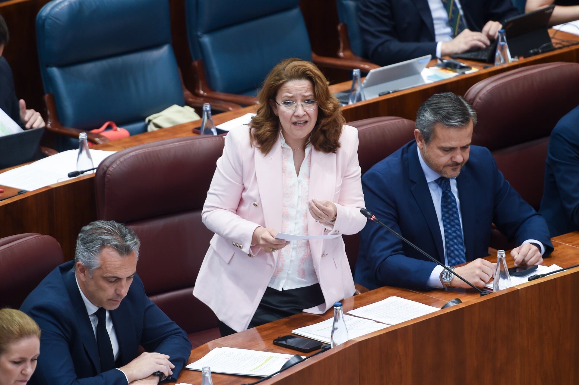Imagen de archivo: La consejera de Sanidad, Fátima Matute, durante una intervención en el pleno de la Asamblea de Madrid. (Gustavo Valiente / Europa Press)