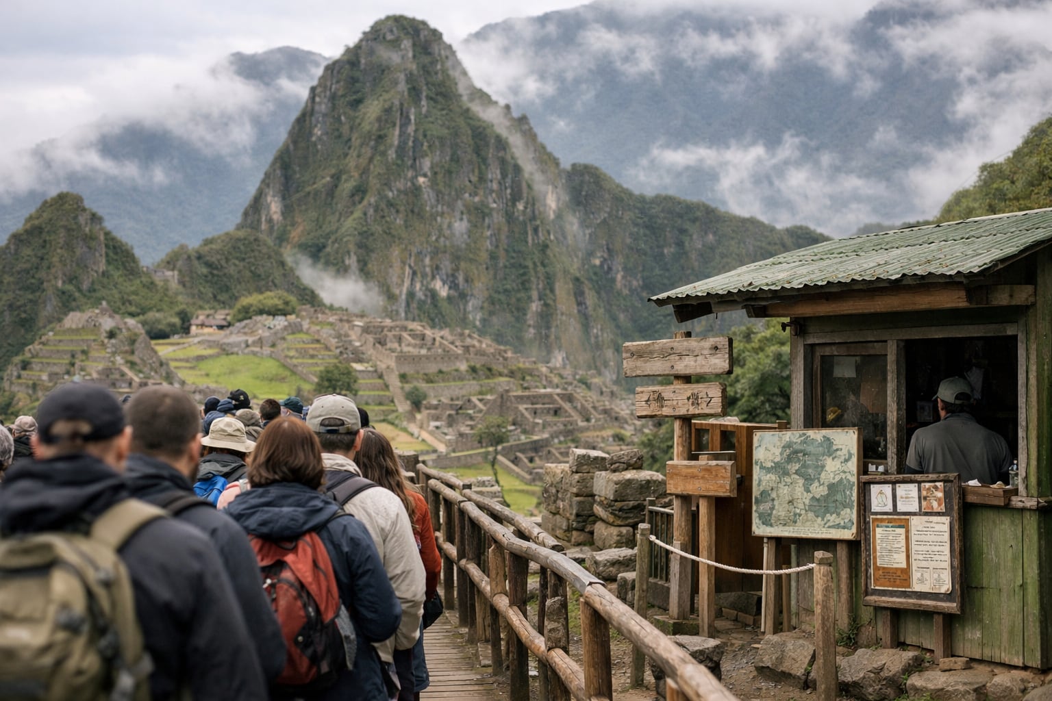 Hasta tres días deberán esperar los turistas en Aguas Calientes para ingresar a Machu Picchu con la venta anticipada de boletos
