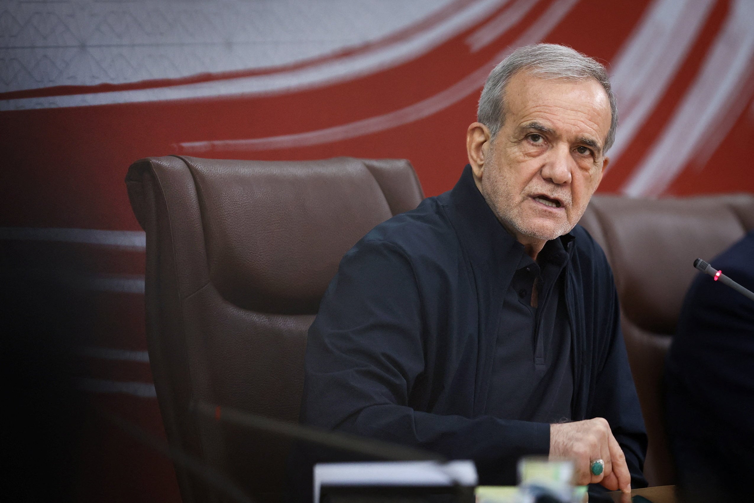 El presidente iraní, Masoud Pezeshkian (Página web de la Presidencia de Irán/WANA/Imagen facilitada a través de REUTERS)