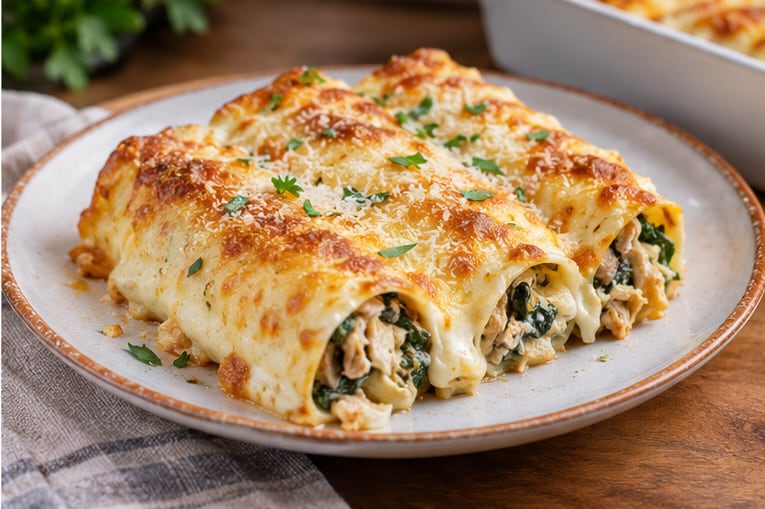 El queso parmesano forma una capa dorada y gratinada en el horno - crédito VisualesIA
