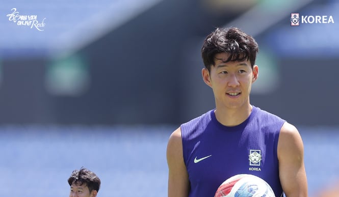 Son, capitán de la Selección Corea del Sur, que se perfila como capitán del equipo ante Sudáfrica - crédito @thekfa/Instagram