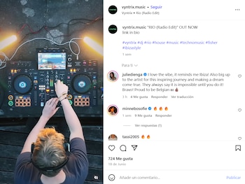 Publicación de DJ Vyntrix en