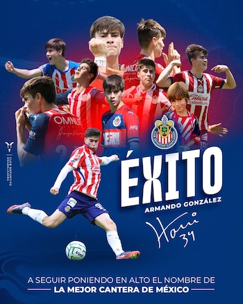 Chivas despide a su canterano esperando que ponga en alto los colores del club.