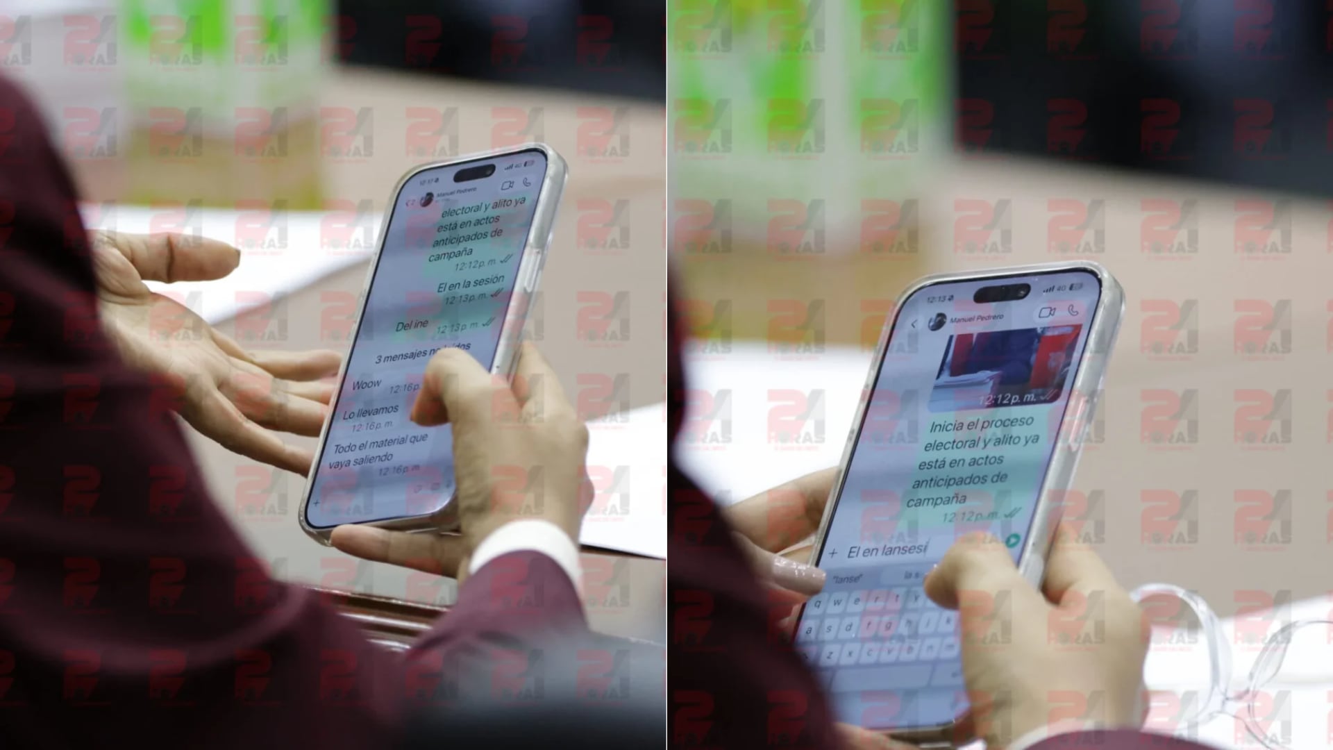 Filtran chats de Ariadna Montiel donde da línea a un periodista para atacar al PRI. (Fotos: 24 Horas)