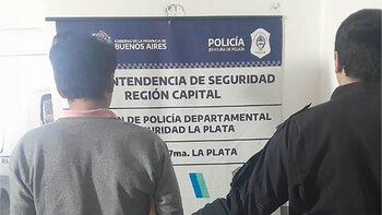 El acusado tras ser detenido