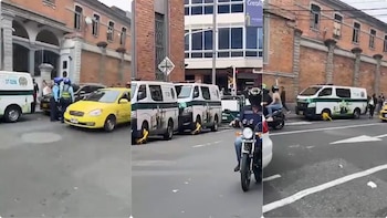 Inmovilizaron en Medellín varias patrullas de la Policía durante un operativo por mal parqueo: “La ley es para todos”