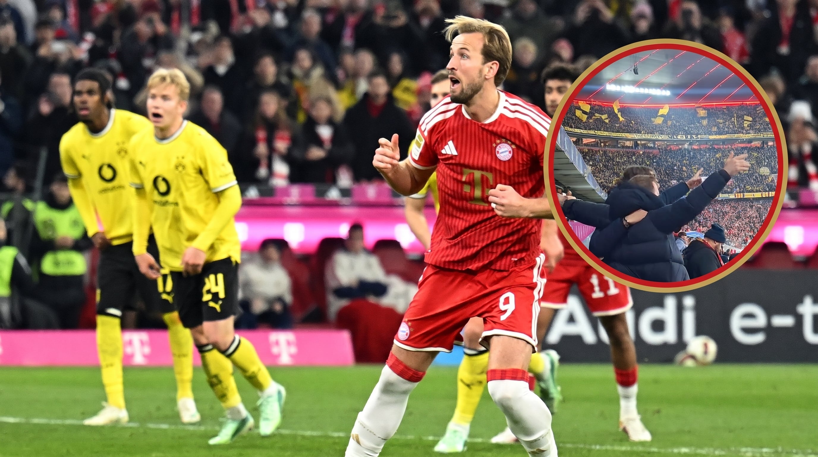 El gol agónico del Borussia Dortmund para empatar con el Bayern Múnich en el clásico de la Bundesliga: el festejo cara a cara de los fanáticos