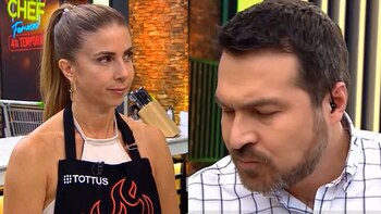 Fiorella Cayo tuvo tenso momento con Giacomo Bocchio y Javier Masías. (Latina)