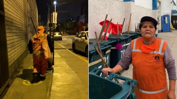 También trabajó como limpiadora en