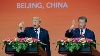 Banquete en Beijing: Donald Trump invitó a Xi Jinping a visitar Estados Unidos el próximo 24 de septiembre