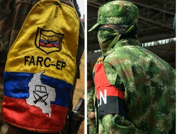 Los combates entre el ELN