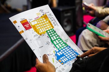 El acceso a la Feria