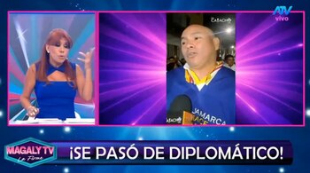 Joaquín Ramírez evita confirmar romance con Sheyla Rojas y Magaly reacciona: “Está usando lo mediática que eres”. Captura: Magaly TV La Firme.