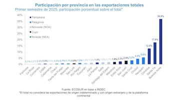 Participación por provincia en las
