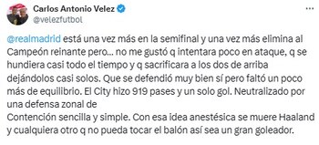 El analista de fútbol aseguró