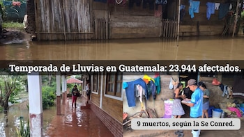 La temporada de lluvias en Guatemala acumula 23.944 afectados y nueve muertos, según la Se Conred