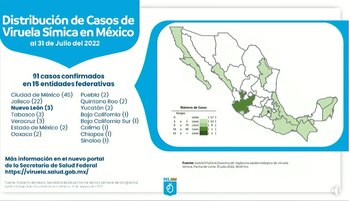 Hay 91 casos en México