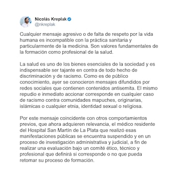 El ministro de Salud provincial