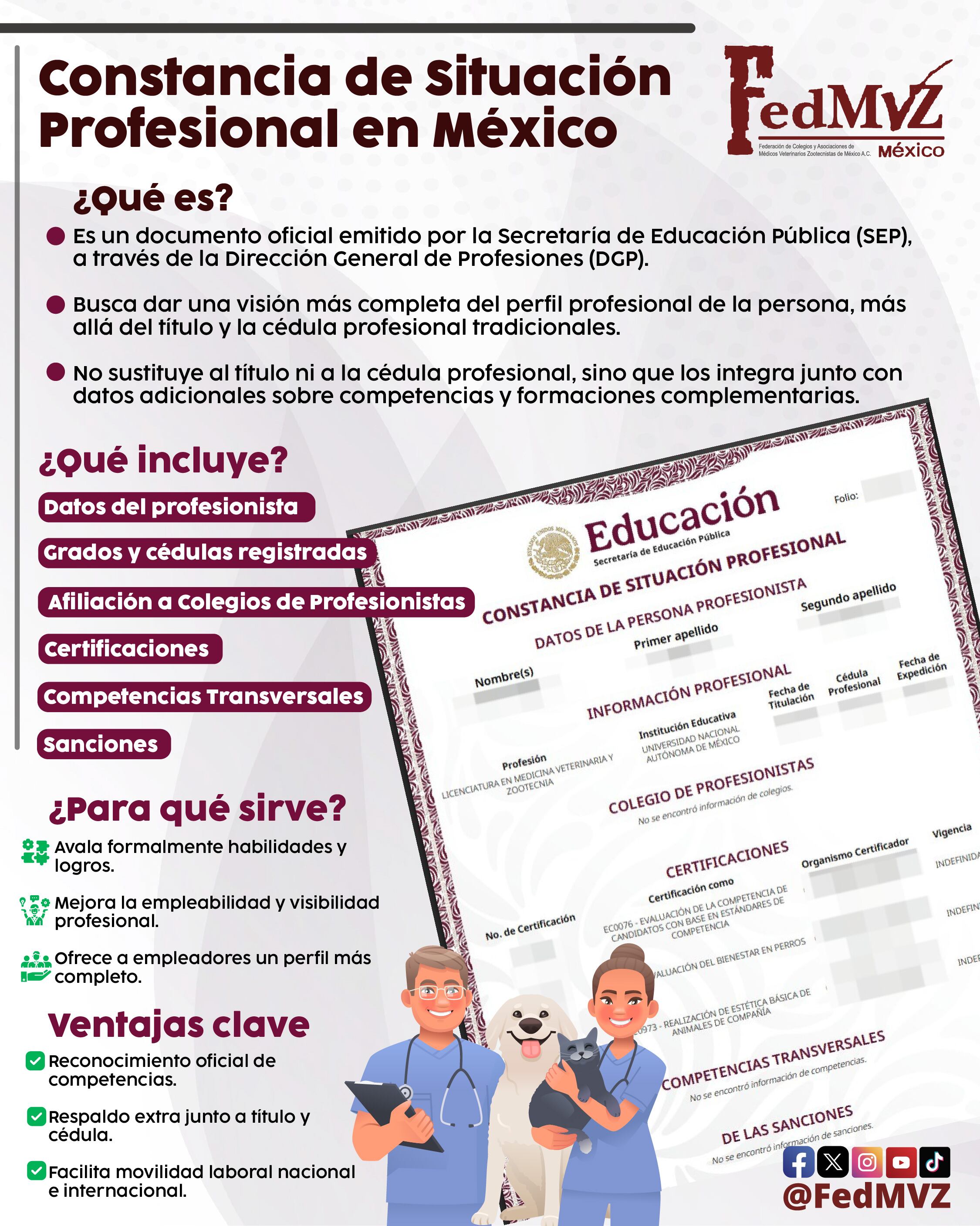La SEP presenta la Constancia de Situación Profesional, un documento digital que valida oficialmente estudios, competencias y estatus profesional de los profesionistas en México