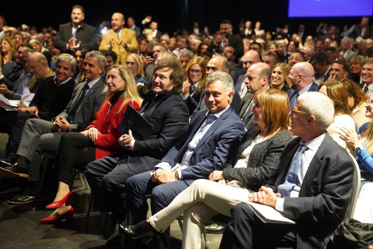 Milei en el congreso libertario de La Plata