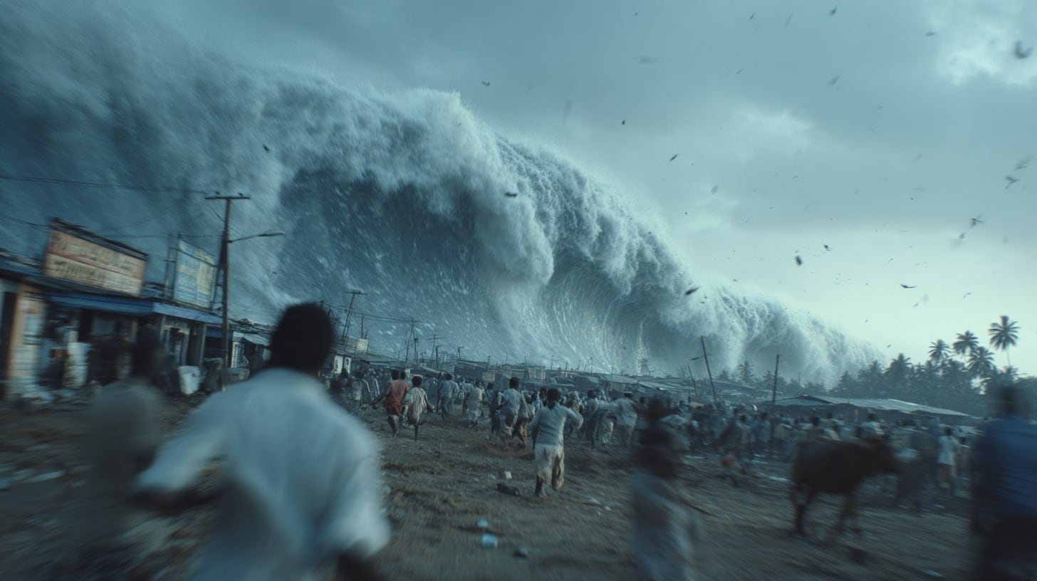 La Agencia Meteorológica de Japón descarta alerta de tsunami porque el epicentro del sismo se ubicó a 80 kilómetros de profundidad. - (Imagen Ilustrativa Infobae)