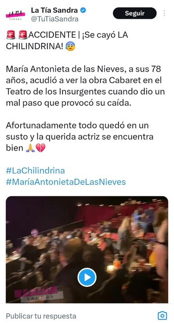 Un video del incidente fue