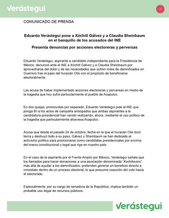 Eduardo Verástegui denunció a Claudia