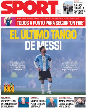 Diarios mundo despedida Lionel Messi