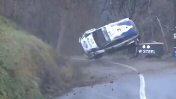 Brutal accidente en el Rally:
