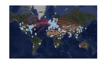 Los vuelos afectados (Flightradar24)