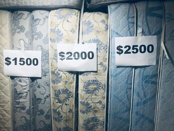 Los colchones fueron puestos a