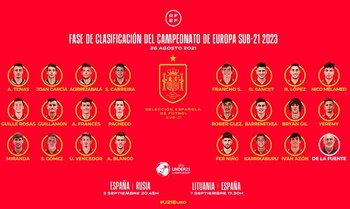 26-08-2021 Convocatoria de la selección Sub-21
DEPORTES
RFEF
