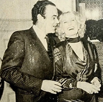 Gino Bogani y su amiga