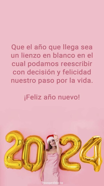 Postales e imágenes con frases motivadoras para compartir por Año Nuevo 2024