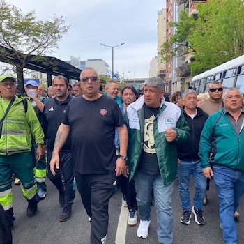 Marcha de Pablo Moyano y el Sindicato de Camioneros