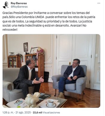 El exembajador anunció el encuentro