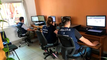 Funcionarios de Interpol en Montevideo,