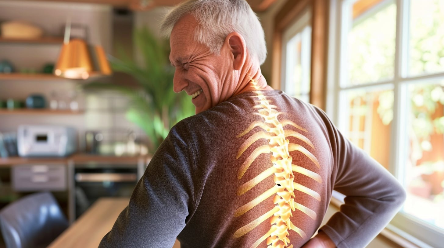Las causas principales del dolor de espalda en la vejez incluyen cambios degenerativos en discos, articulaciones, estenosis espinal y espondilolistesis (Imagen Ilustrativa Infobae)