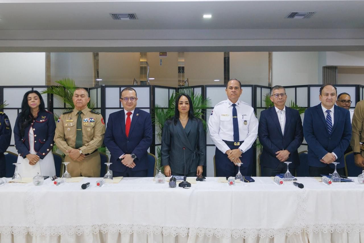 Autoridades de Costa Rica y República Dominicana durante la reunión de seguimiento de la Fuerza de Tarea Conjunta, en la que intercambiaron experiencias y estrategias para fortalecer la seguridad ciudadana en la región (Cortesía @MinInteriorRD).