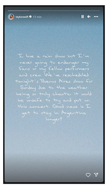 Taylor Swift le habló a