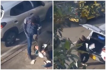 En un ataque a plena luz del día, delincuentes en motocicletas asaltaron violentamente a una mujer, suscitando preocupación en el barrio La Soledad - crédito captura de pantalla